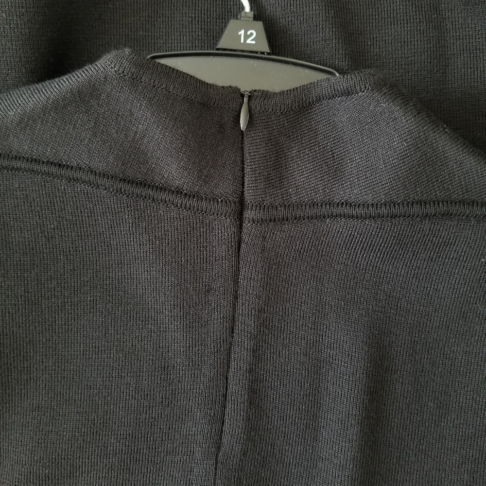 Golden Goose Cyan Striped Sleeve Wool Knitted Sweatshirt Size Small Black - Picture 6 of 11